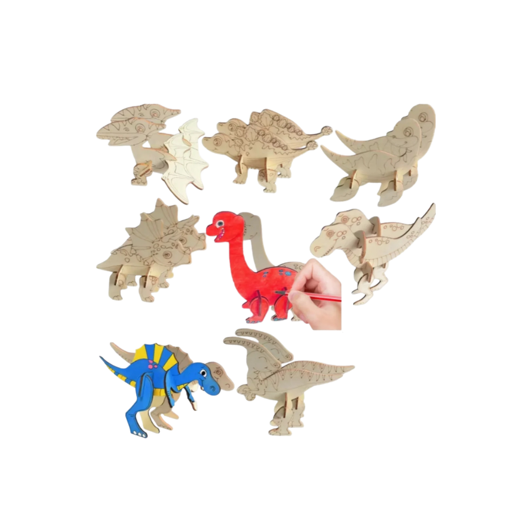 Creatieve dinosaurus knutselset 8 stuks🦖