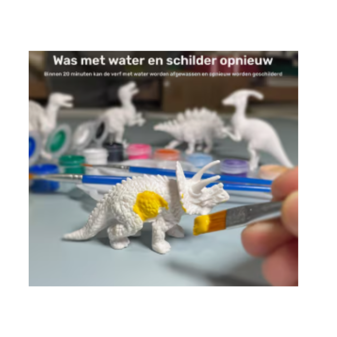 Creatieve 3D schilderfiguren voor kinderen - 3 delig🦄
