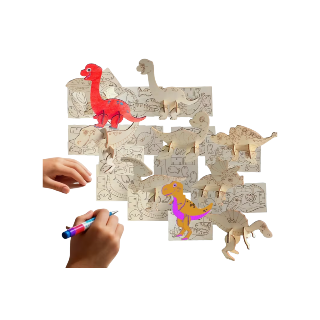 Creatieve dinosaurus knutselset 8 stuks🦖