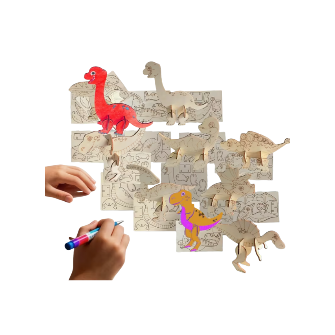 Creatieve dinosaurus knutselset 8 stuks🦖