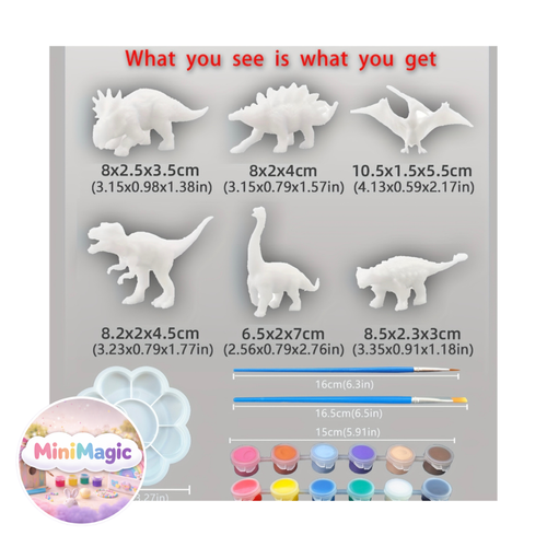 Creatieve 3D schilderfiguren voor kinderen - 3 delig🦄